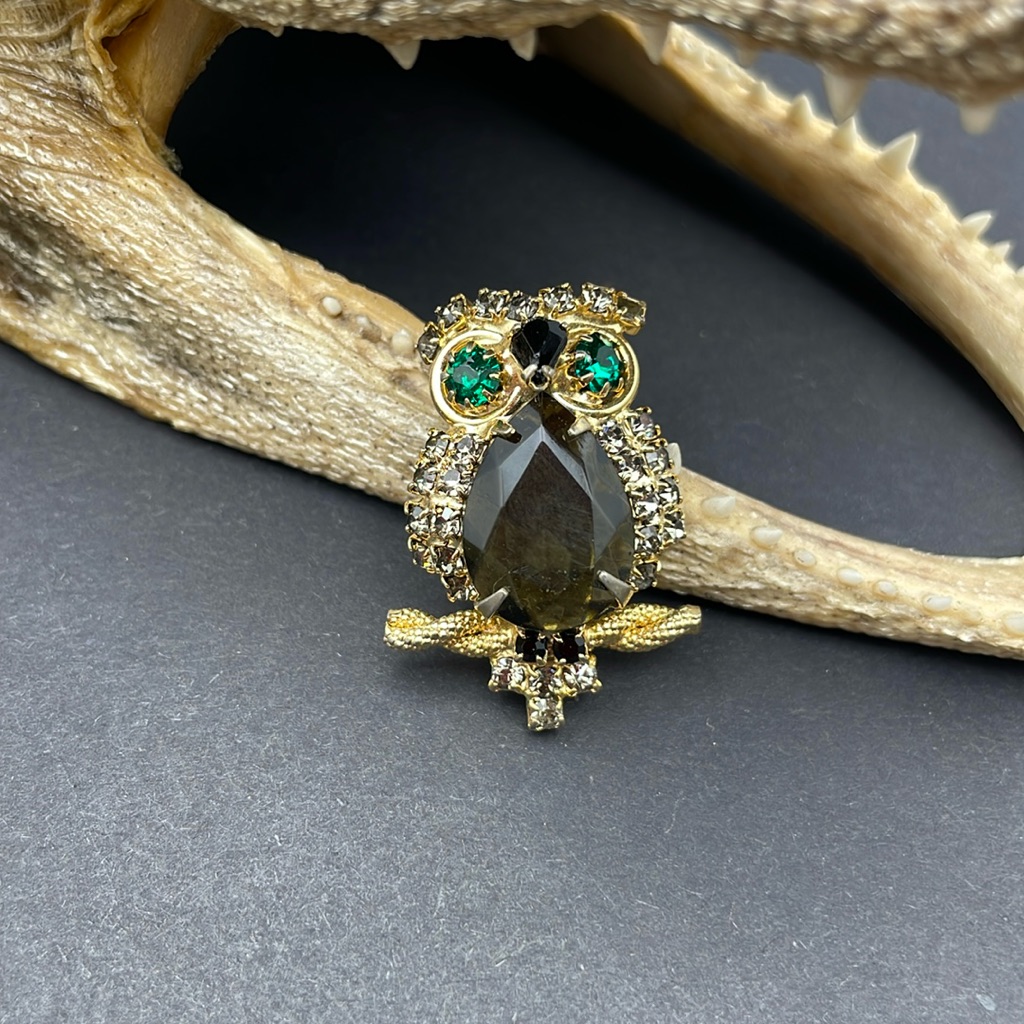 Alice Caviness Owl Brooch Vintage